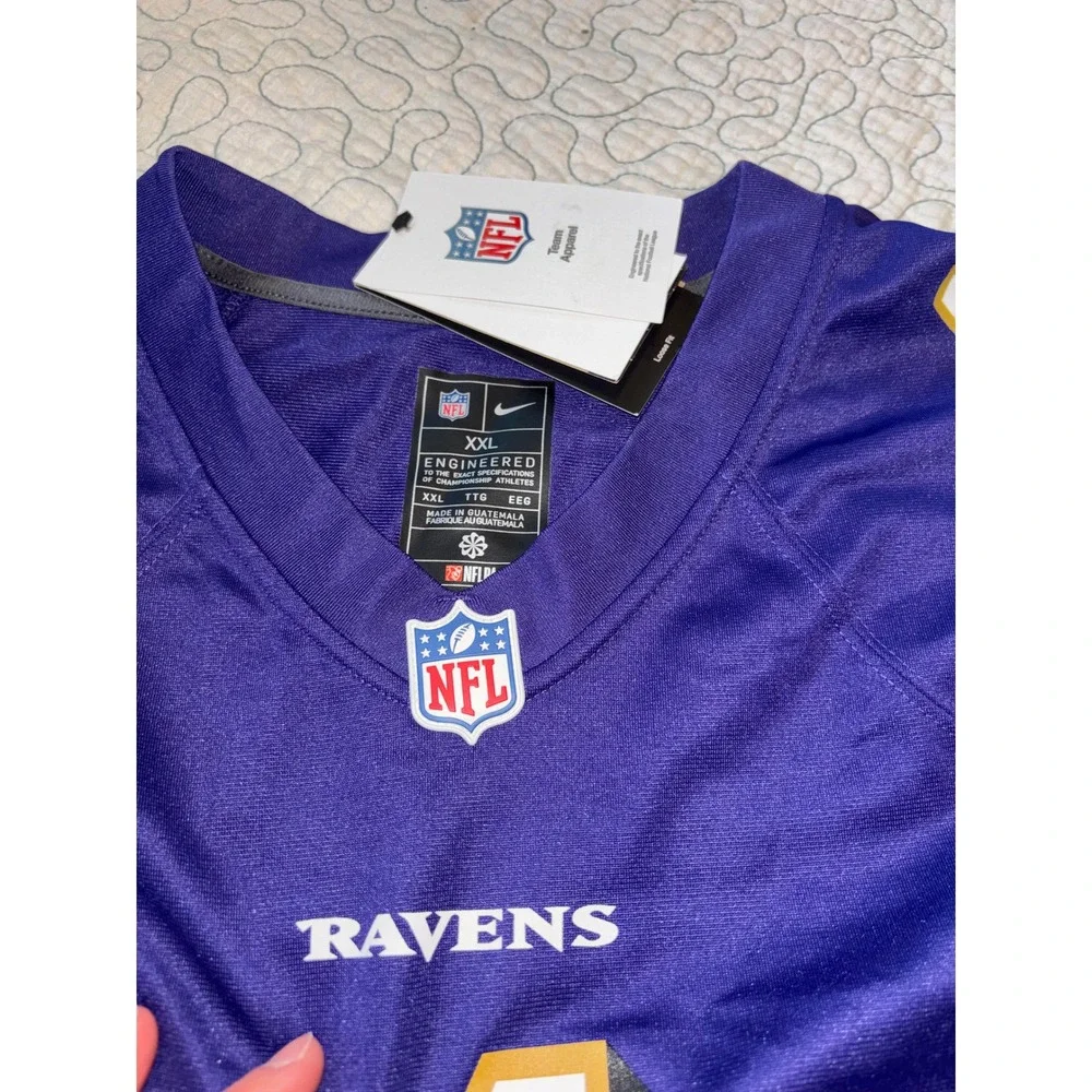 Nike Baltimore Ravens Mens NFL Jersey Size XXL Number 4 Flowers